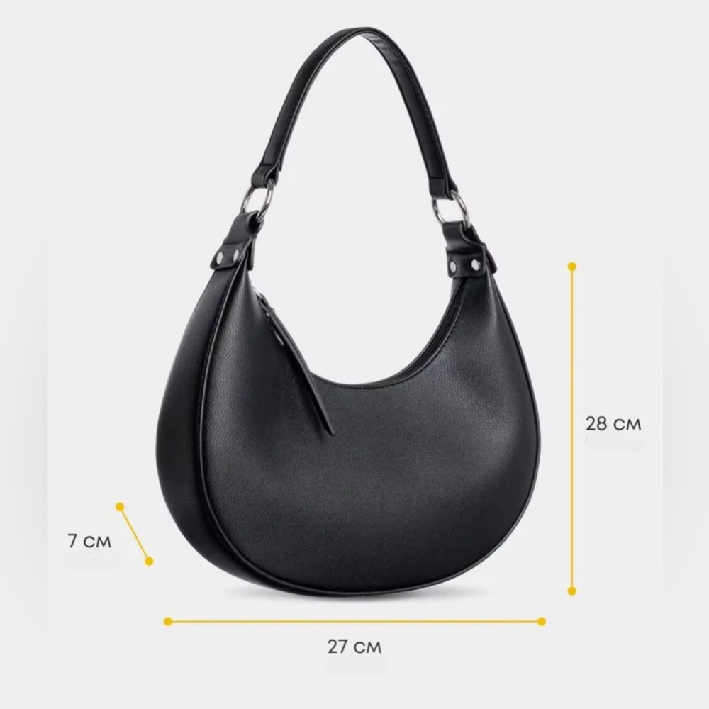 Elegant Black Shoulder Bag - Picture 4 of 9